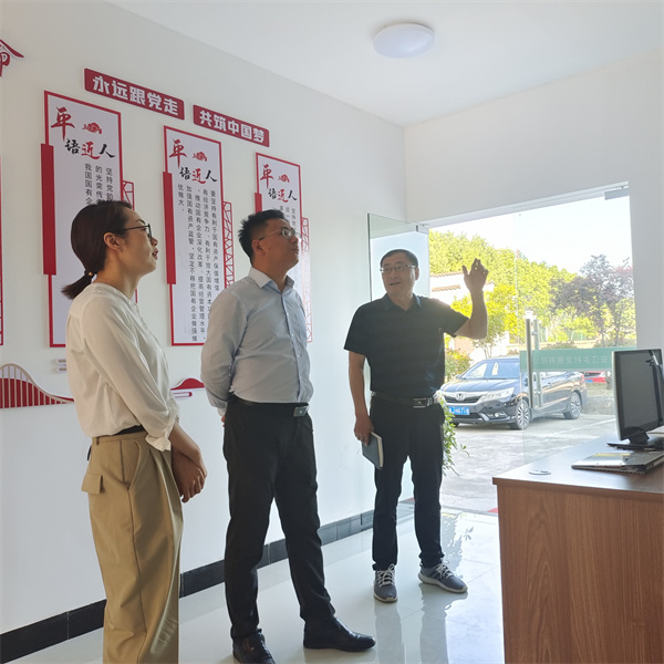 5月5日，县委常委、组织部长方庆峰调研新安江公司，黄山爱游戏在线（中国）集团常务副总经理方亮陪同。.jpg